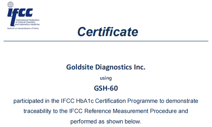 喜讯：J9九游会J9生物GSH-60等多款HbA1c检测平台获NGSP和IFCC双重认证